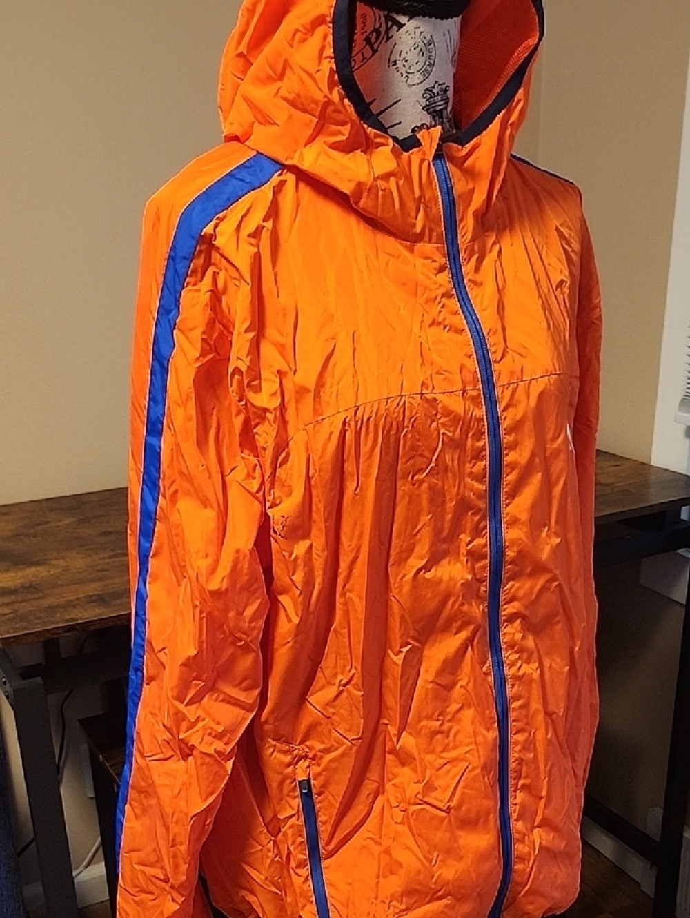 Polo by Ralph Lauren Orange and Blue Performance Hooded Jacket - Picture 9 of 9